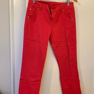 Straight red pants from Benetton